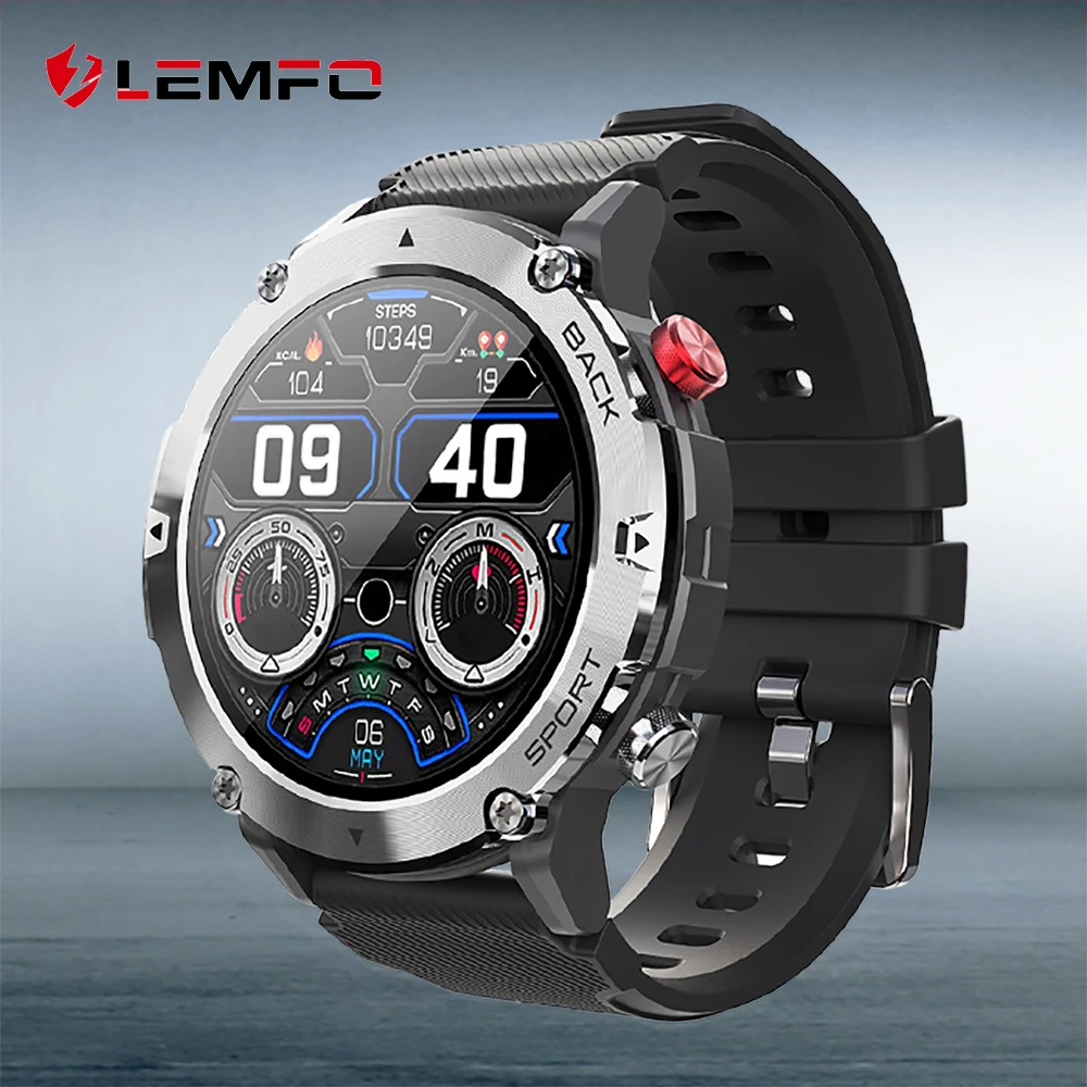 Смарт часы LEMFO мужские Bluetooth пульсометром и защитой класса IP67 смарт c21 наручные |