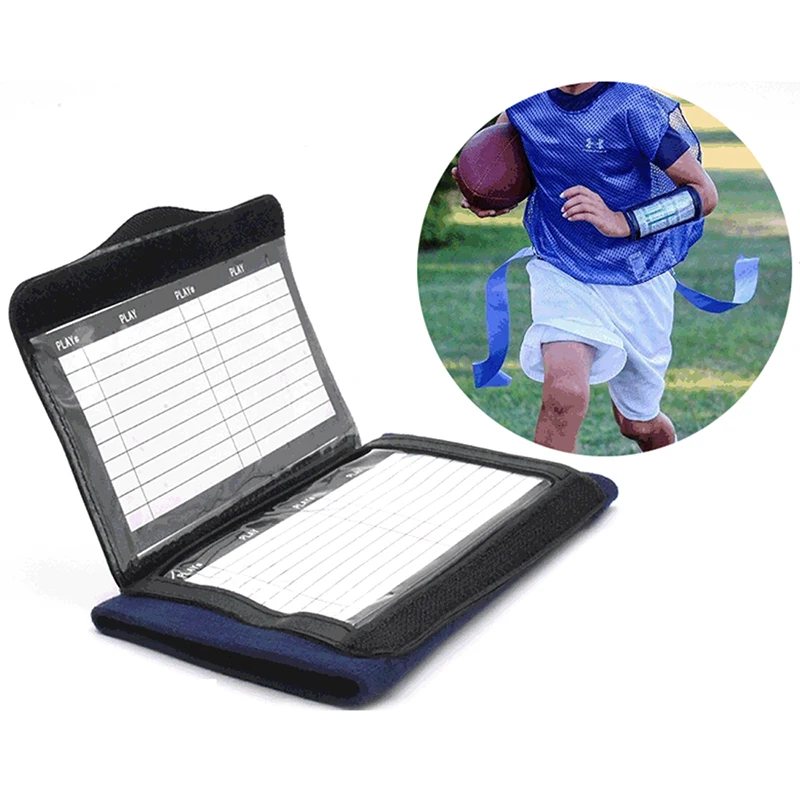

Football Rugby Training Tactics Clipboard Cover Wrist Sleeve Tactics Board for Players Wrist Map Holder Pouch