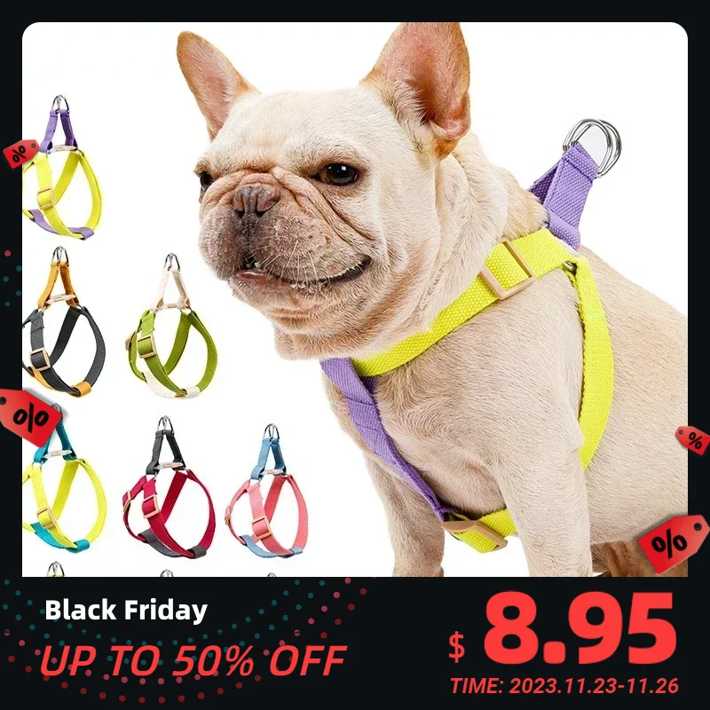 

Dog Harness and Leash Set No Pull Pet Leashes for Small Dogs French Bulldog Chihuahua Harness Lead Leash and Collar for Yorkies