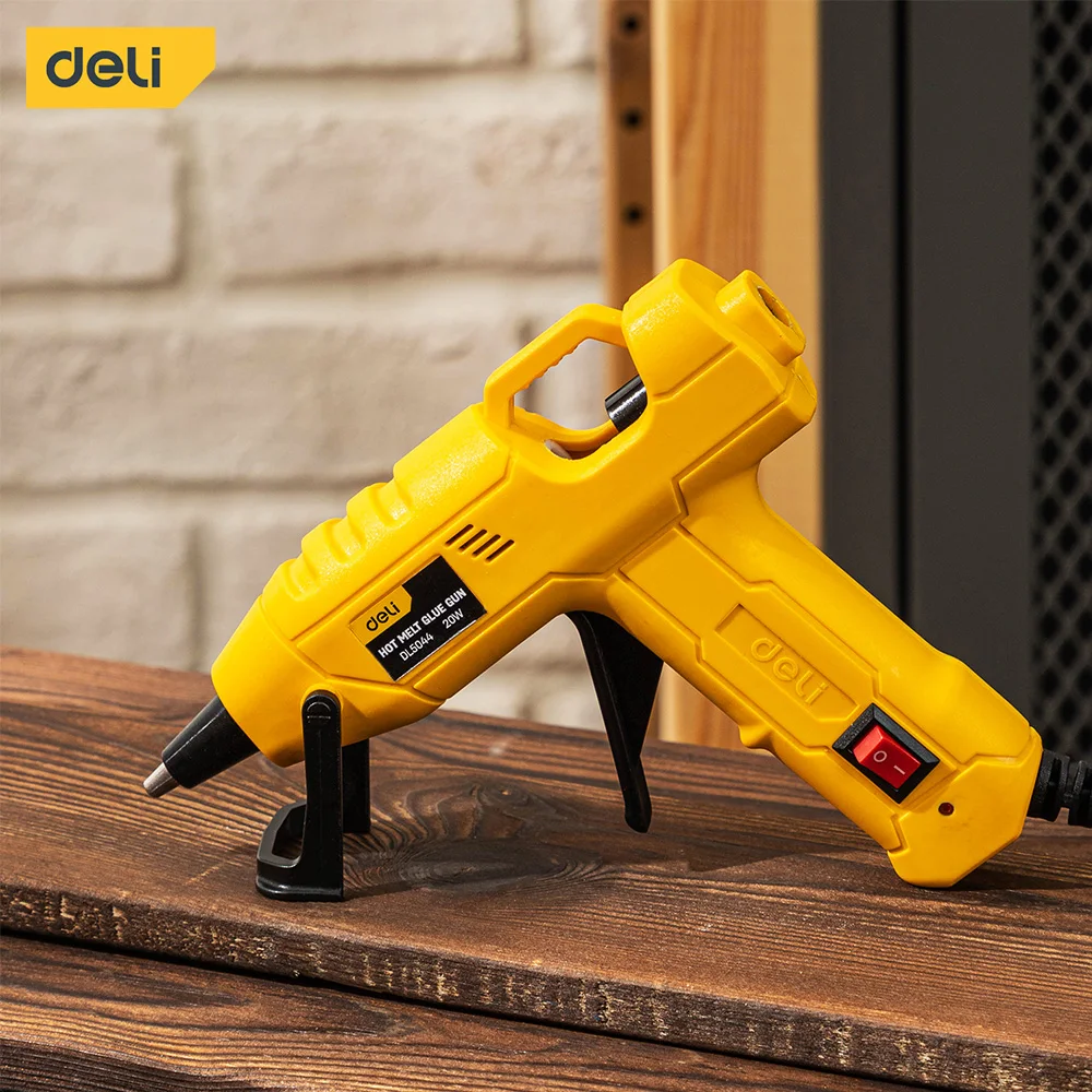 

Deli 20W Hot Melt Glue Gun Applicable Glue Stick Size 7mm Industrial Glue Guns Thermo Electric Repair Tool Home Decoration Tool