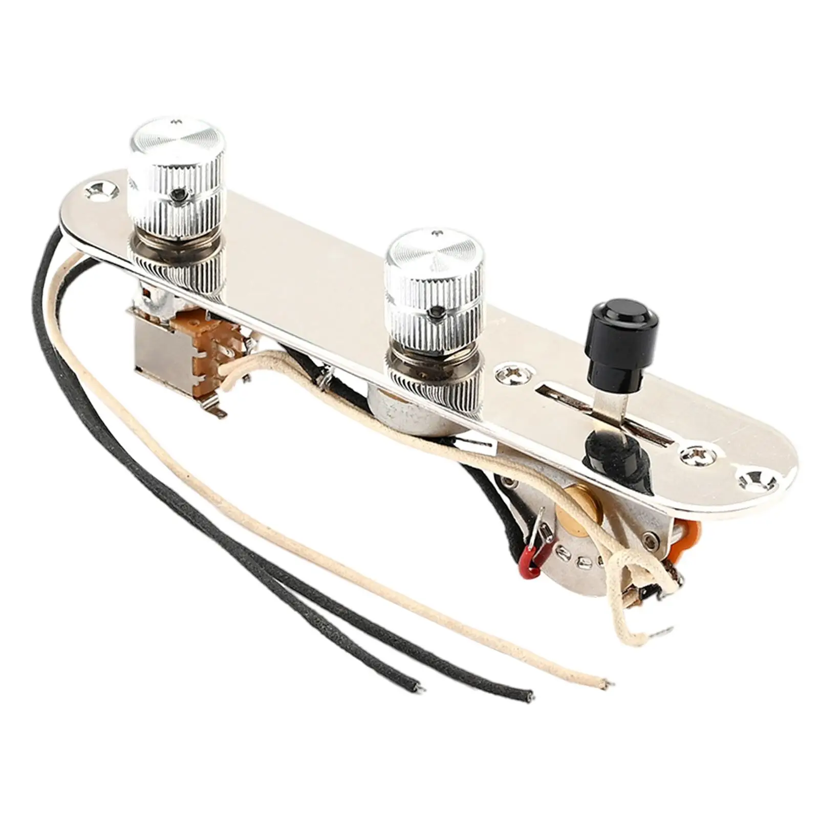 

Metal 3 Way Prewired Control Plate Guitar Control Plate Guitar Parts Replacement Circuit Board for Electric Guitar