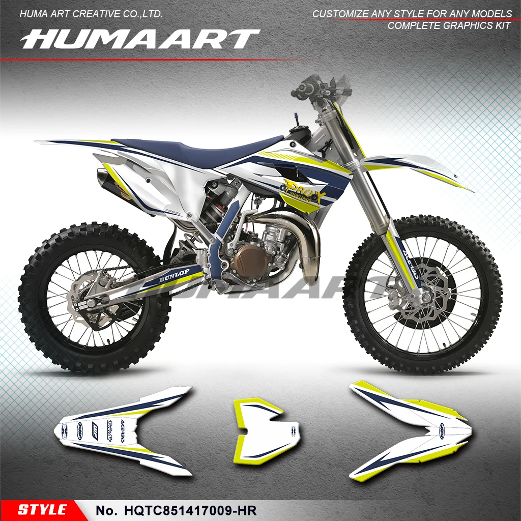 HUMMART клейкие Переводные виниловые наклейки для Husqvarna TC 85 2014 2015 2016 2017 HQTC851417009-HR