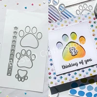 cats paw scrapbook cutting stencil template diy album greeting card card embossing hand decorative craft knife new arrival 2022