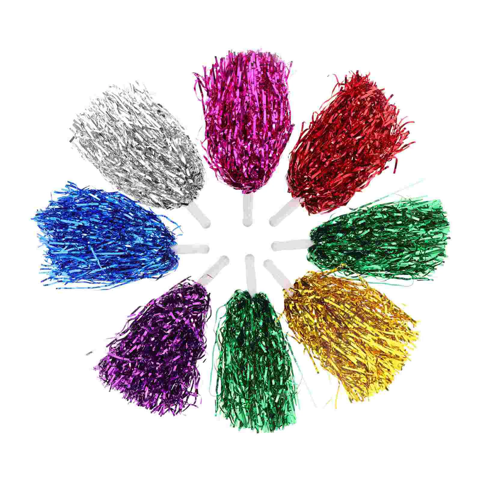 12 шт. блестящие помпоны для болельщиков принадлежности веселья аксессуары