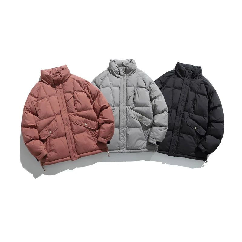 Rainbowtouches Harajuku Men's Parkas Warm Thicken Fashion Coat Large Size Winter Casual Down Jacket Male Streetwear Hip Hop Coat