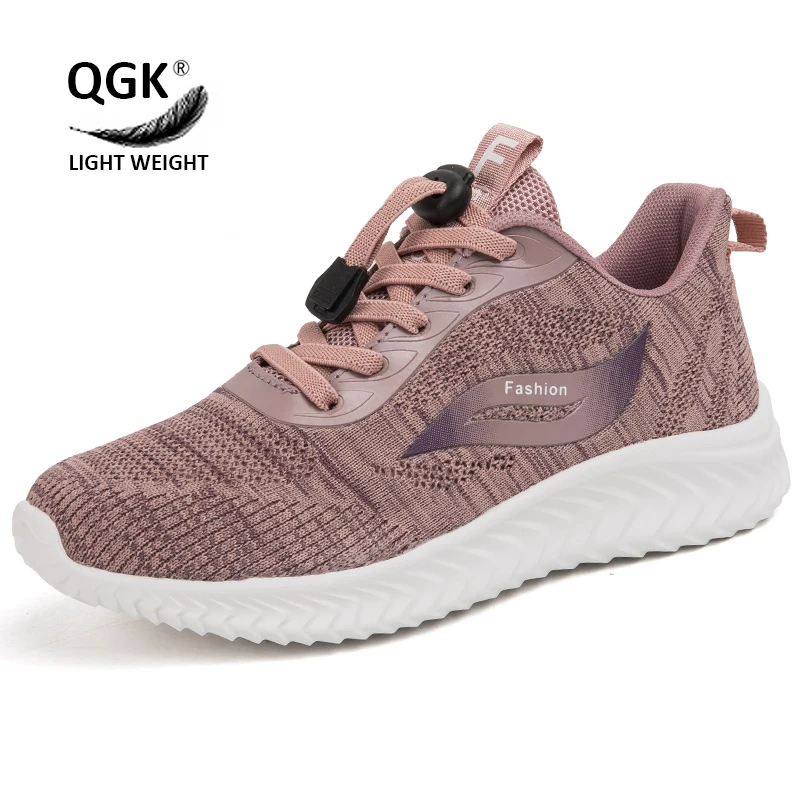 

QGK Couples Comfortable Casual Sneakers 2022 New Elderly Outdoor Walking Lightweight Shock-absorbing Sports Shoes For Couples