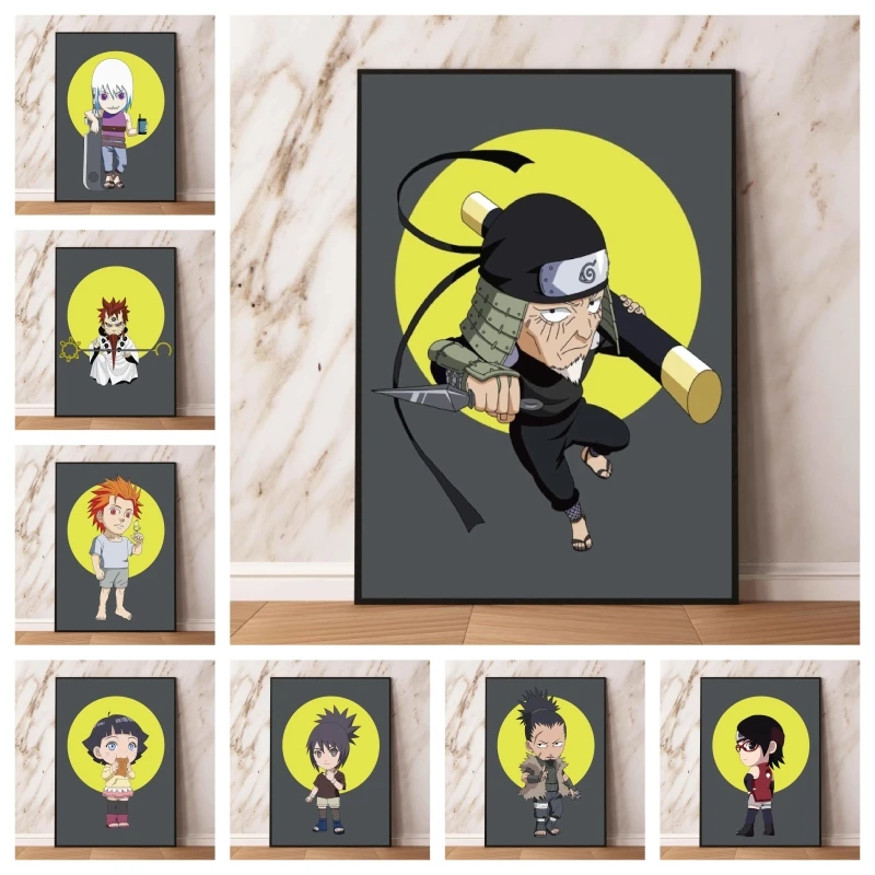 

Canvas Printing NARUTO Uzumaki Himawari Cartoon Character Picture Modular Painting Children's Bedroom Decor Kid Action Figures