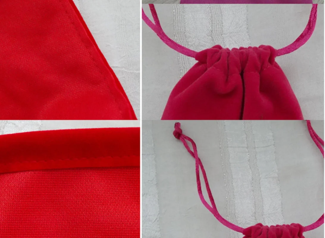 25 шт./партия бархатные подарочные сумки на шнурке