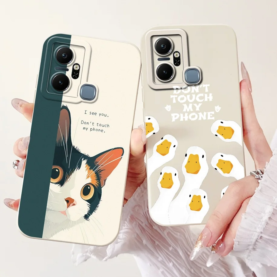 Чехол для Infinix Smart 6 Plus X6823C Lovely Panda Rabbit противоударный чехол HD Smart6 X6511B X6512 чехлы