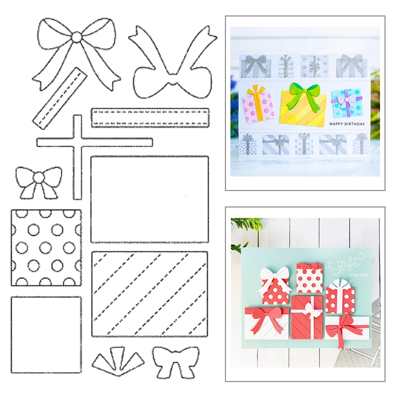 Новинка 2022 Подарочная коробка галстук-бабочка набор металлических пресс-форм