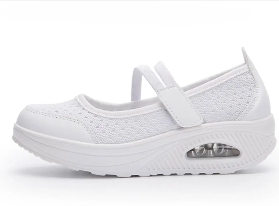 Summer Autumn Woman Loafers Shallow Office Comfortable Breathable mesh cloth Women Flats Platform Sneakers Slip On Ride Shoes