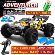 4WD RC Car 4x4 Off Road Drift Racing Cars 50 or 80KM/h Super Brushless High Speed Radio Waterproof Truck Remote Control Toy Kids