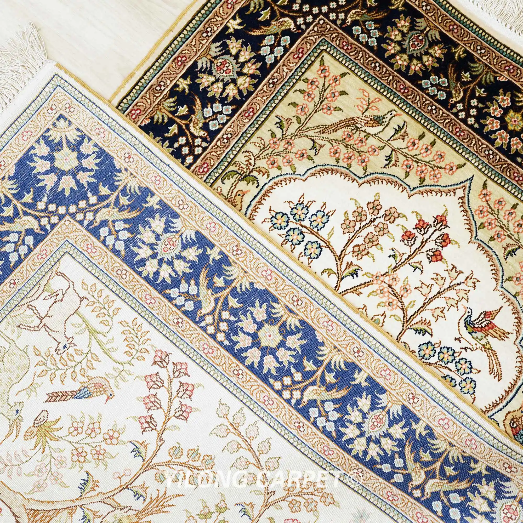 2.5'x4' Persian Silk Carpet Tree Of Life Design Exquisite Oriental Rug (LH125A) |