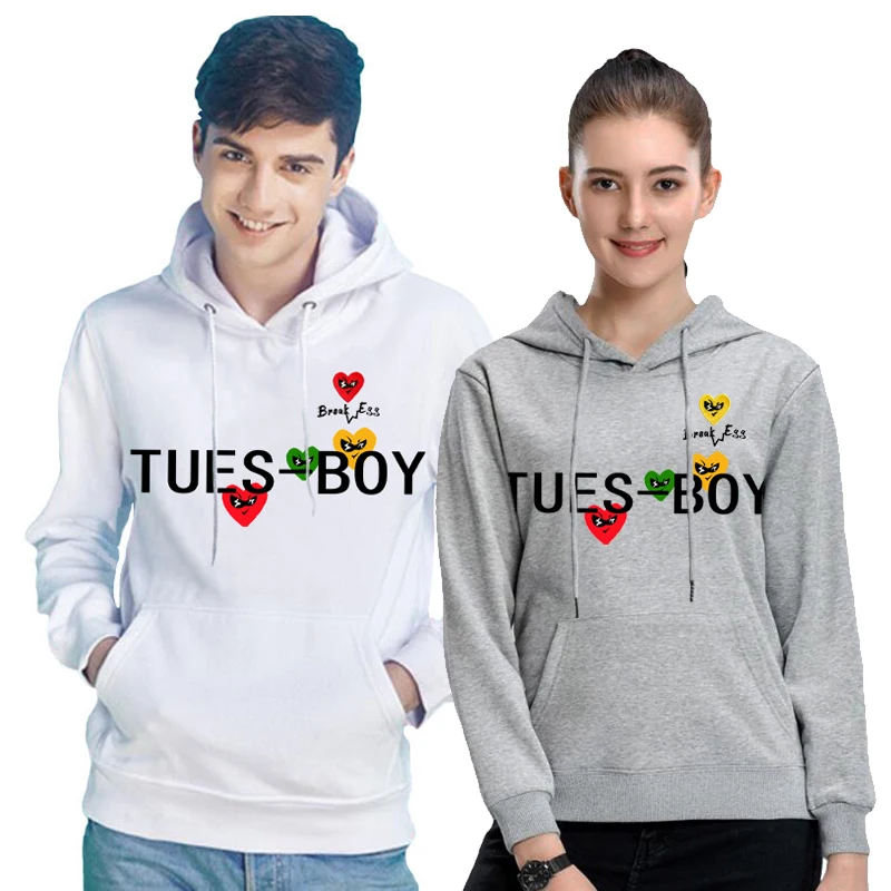 

Толстовка Мужская/женская с вышивкой в виде сердечек