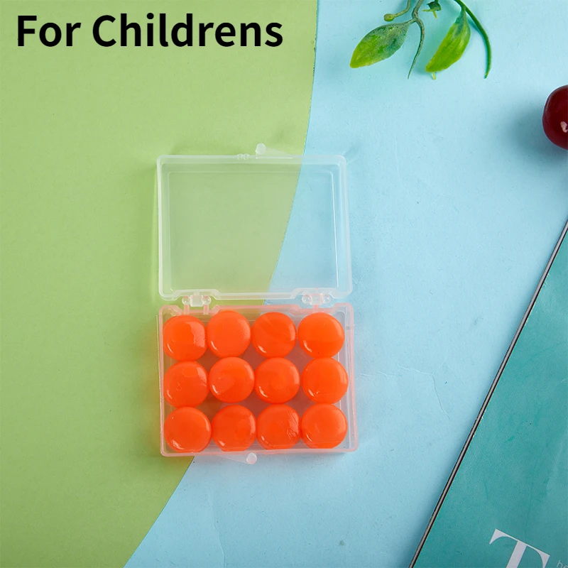 

12 шт., силиконовые затычки для ушей