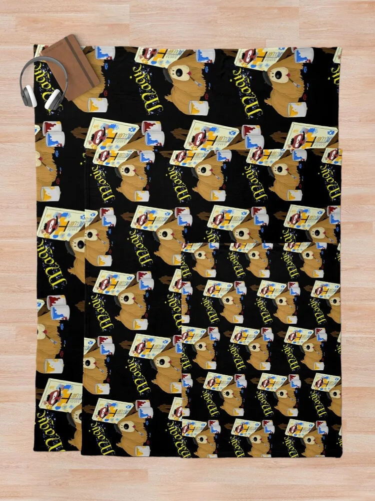 Одеяло с каракулями Dougal волосатые одеяла полярного цвета