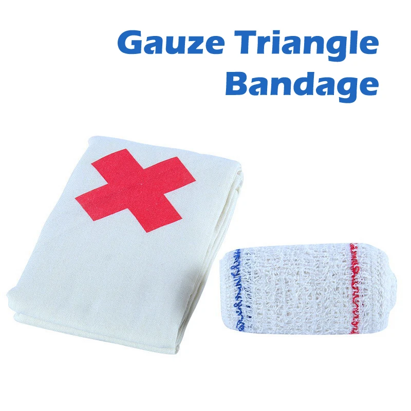 

Марлевая треугольная повязка гипоаллергенная повязка для ран повязка для больших ран повязка для первой помощи для дома и улицы походный Н...