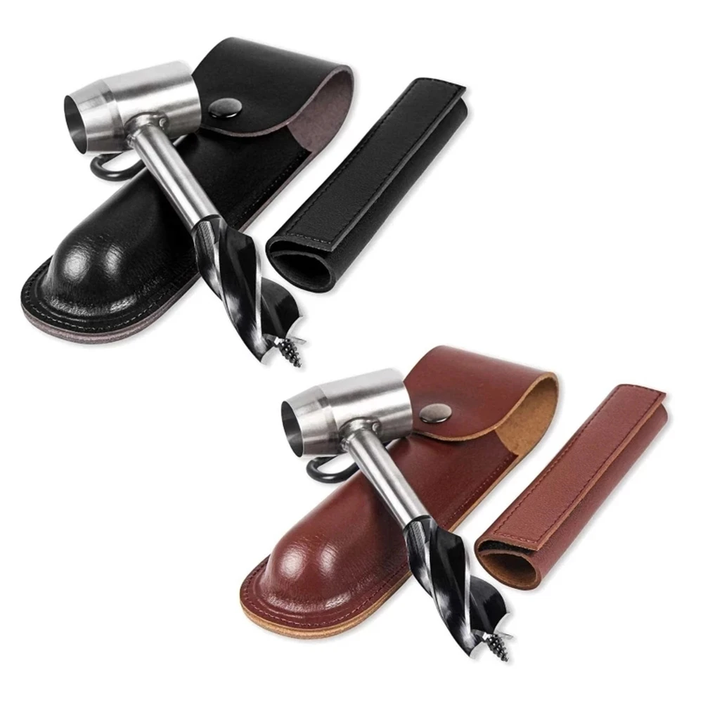 

Bushcraft Hand Auger Wrench Hand Screw Drill Bit Woodworking Multi-Purpose Bushcraft Tools Manual Auger for Survival Gear