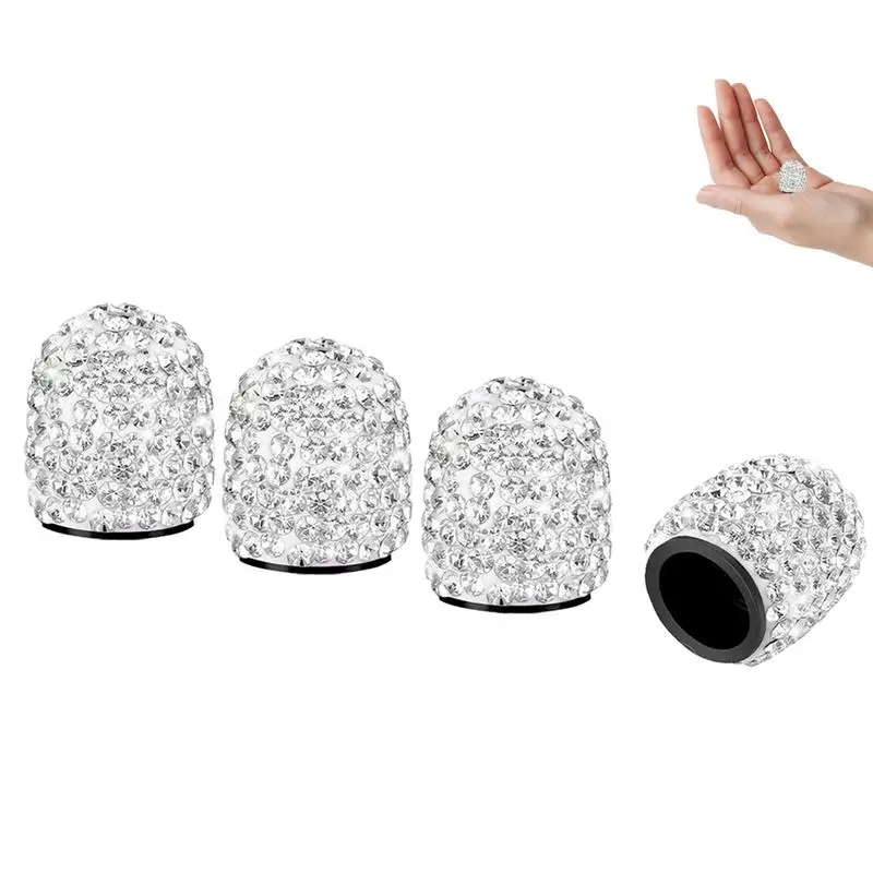

4x Wheel Tire Valve Caps Cover Bling Diamond Tyre Stem Dust Valve Caps Truck Car Motorcycle Bicycle Air Cover