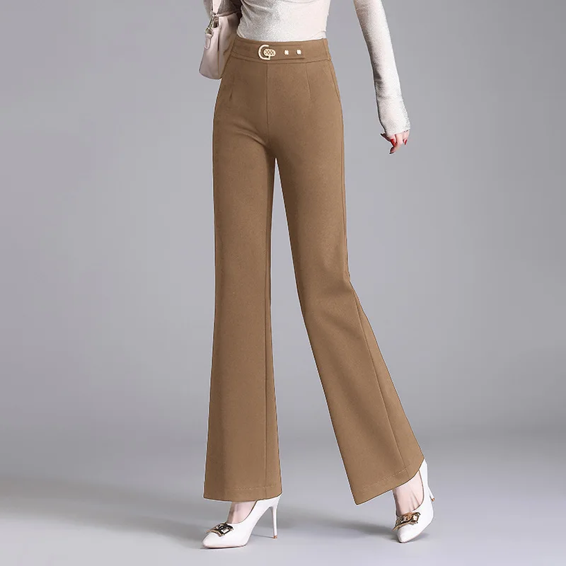 

2022 Spring New Spring Trousers Women's Trousers Straight Trousers Flared Trousers High Waist Trousers Work Pants Suit Pants