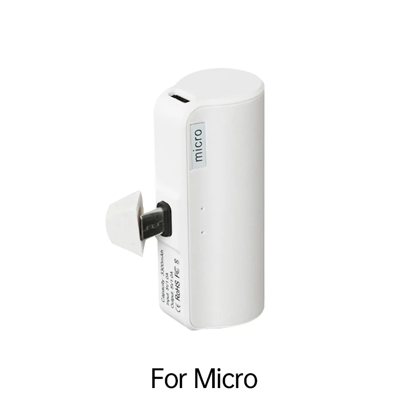 

6097 Power Bank 3300mAh External Battery Wireless Charging For iPhone 13 Pocket Mini Power Bank mobile phone charger For Xiaomi