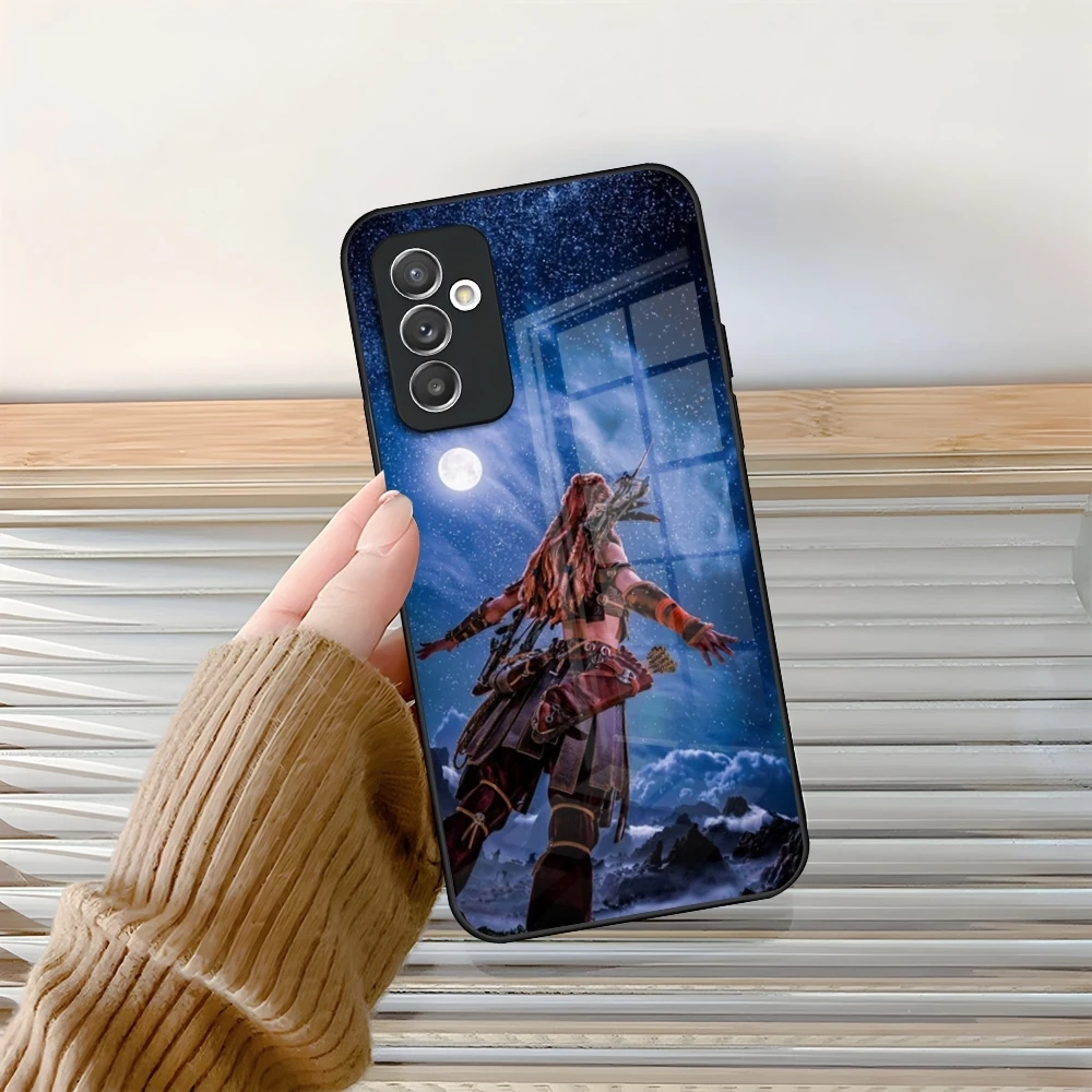 Фото Чехол для телефона Horizon Zero Dawn Aloy Glass для Samsung Galaxy S24 S25 S21 S22 S20 S23 Ultra Fe Plus A34 A54 A24 A16 A52 M54 Cover №4