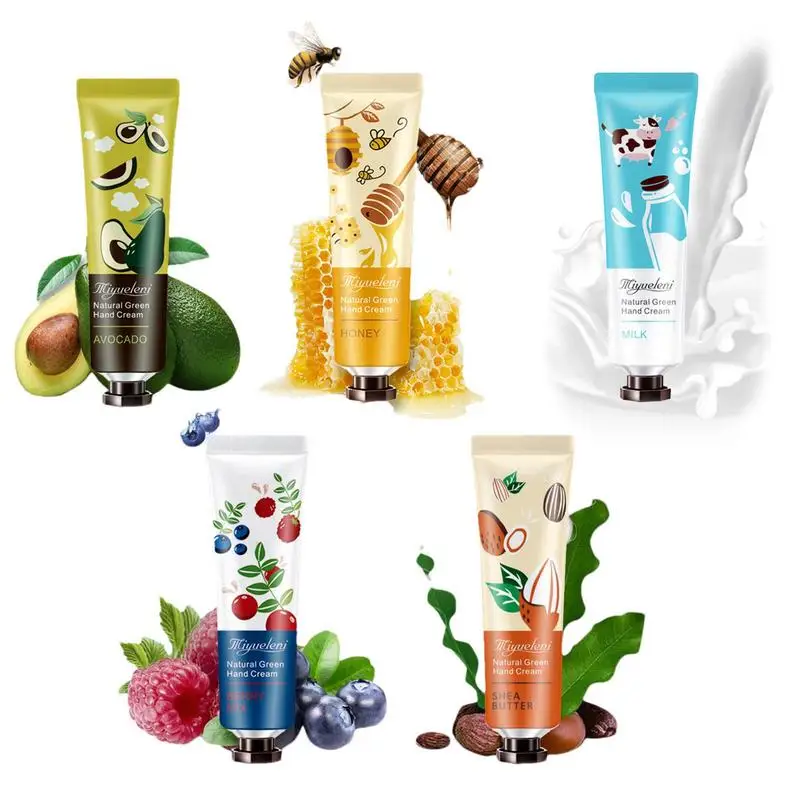 

5 шт., увлажняющий отбеливающий крем для рук, с натуральным ароматом