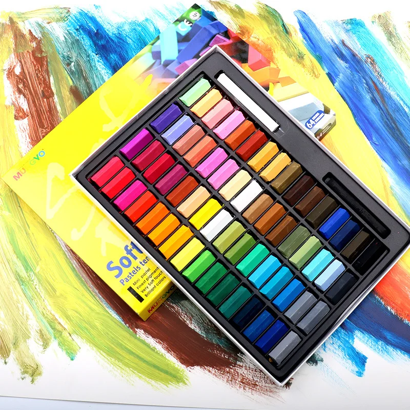 32/48/60 Colors Easy Use Drawing Line Stick Toner Portable Smooth Hair Dye Soft Short Pastel Painting Chalk Set