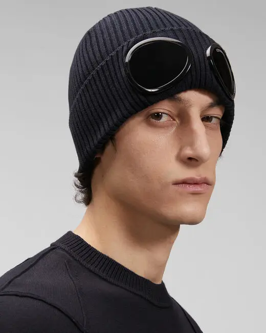 

Winter Glasses Hat CP Ribbed Knit Lens Beanie Hat ccpp Street Hip Hop Knitted Beanies