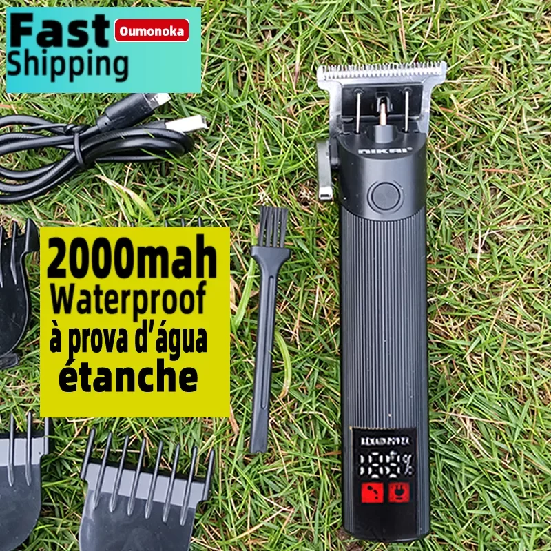 

Новая перезаряжаемая USB машинка для стрижки волос T9, Мужская бритва, триммер для мужчин, профессиональный триммер для бороды