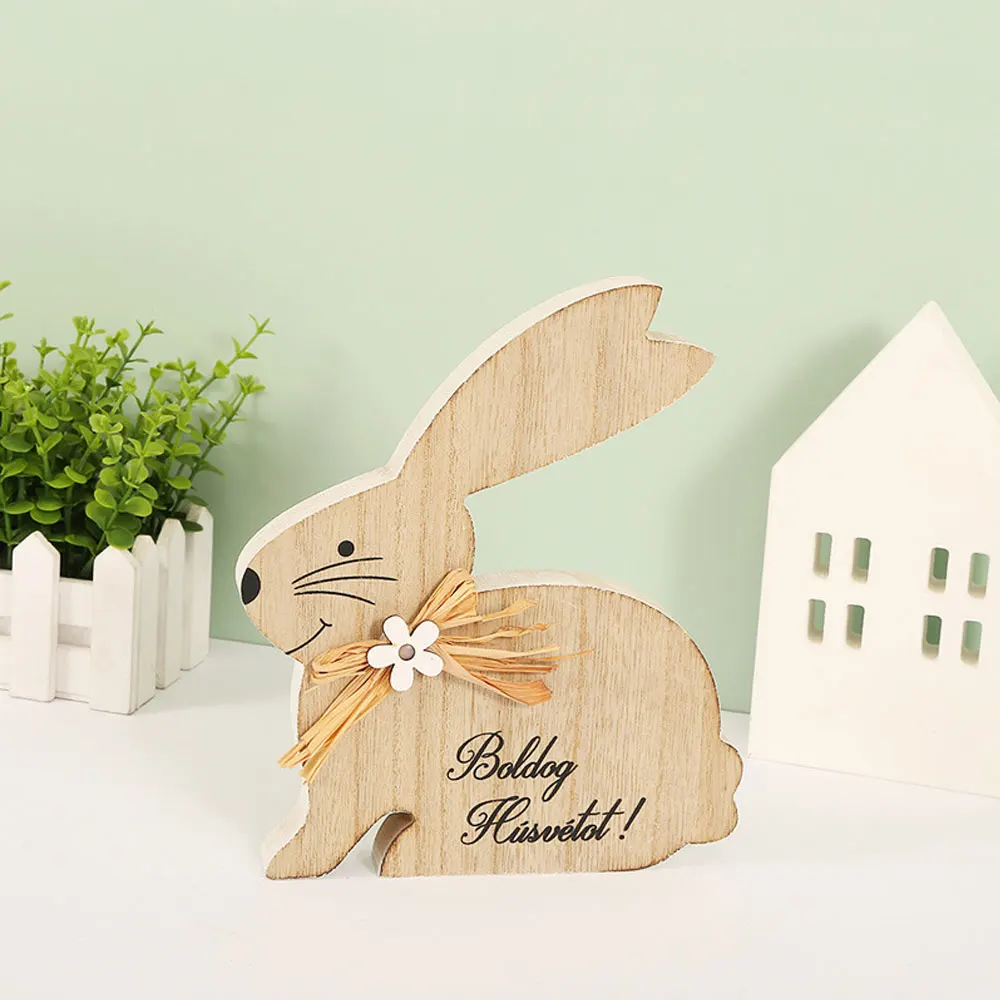 

Деревянный кролик, украшение для дома, настольное украшение, фотоальбом, праздничные принадлежности, подарок на день рождения