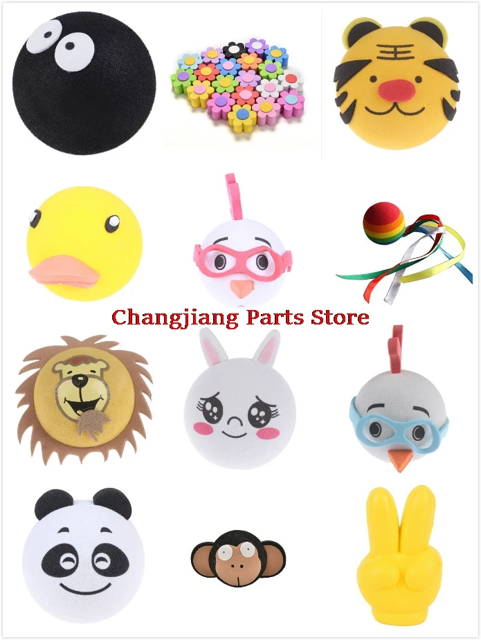 

1 шт. Милая утка, цветок, обезьяна, панда, животное, автомобильная антенна, верхняя антенна, шар ЭВА, украшение для игрушки, 13 типов