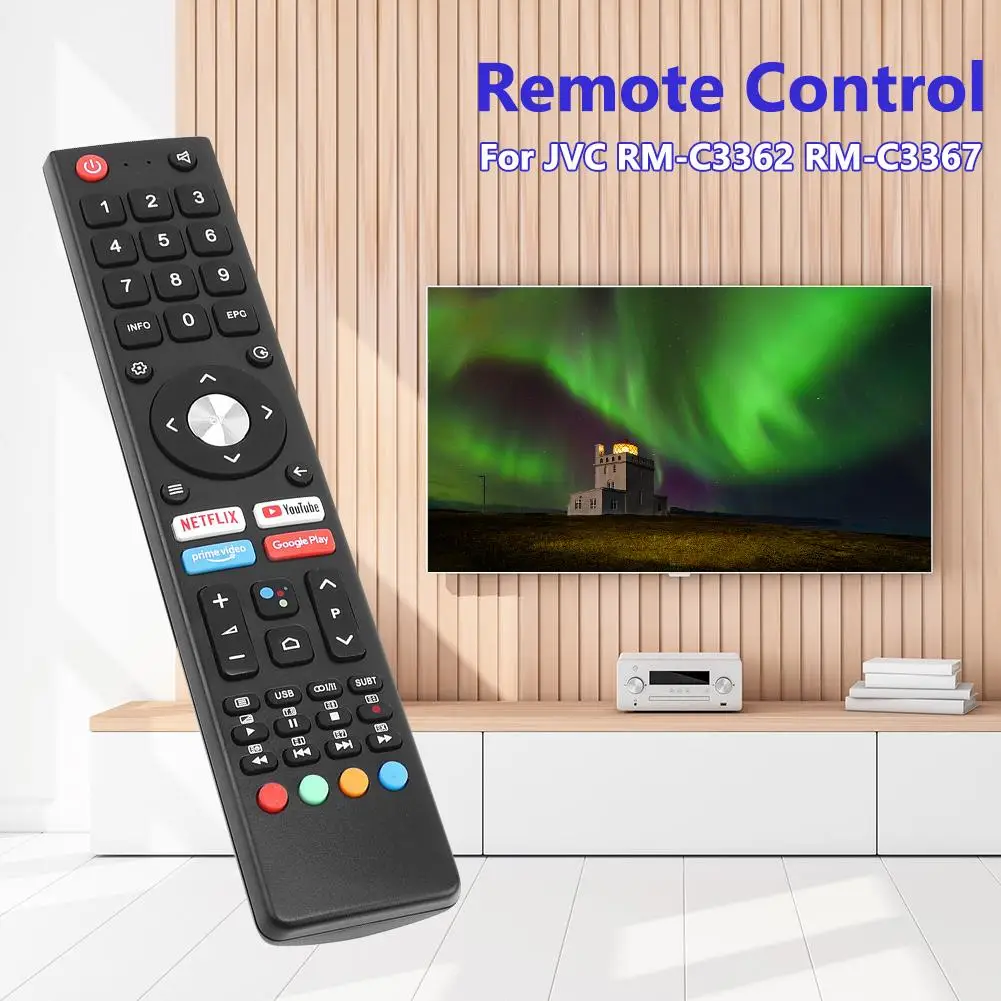 

Remote Control For JVC RM-C3362 RM-C3367 RM-C3407 LT-32N3115A LT-40N5115 LCD HDTV Android TV