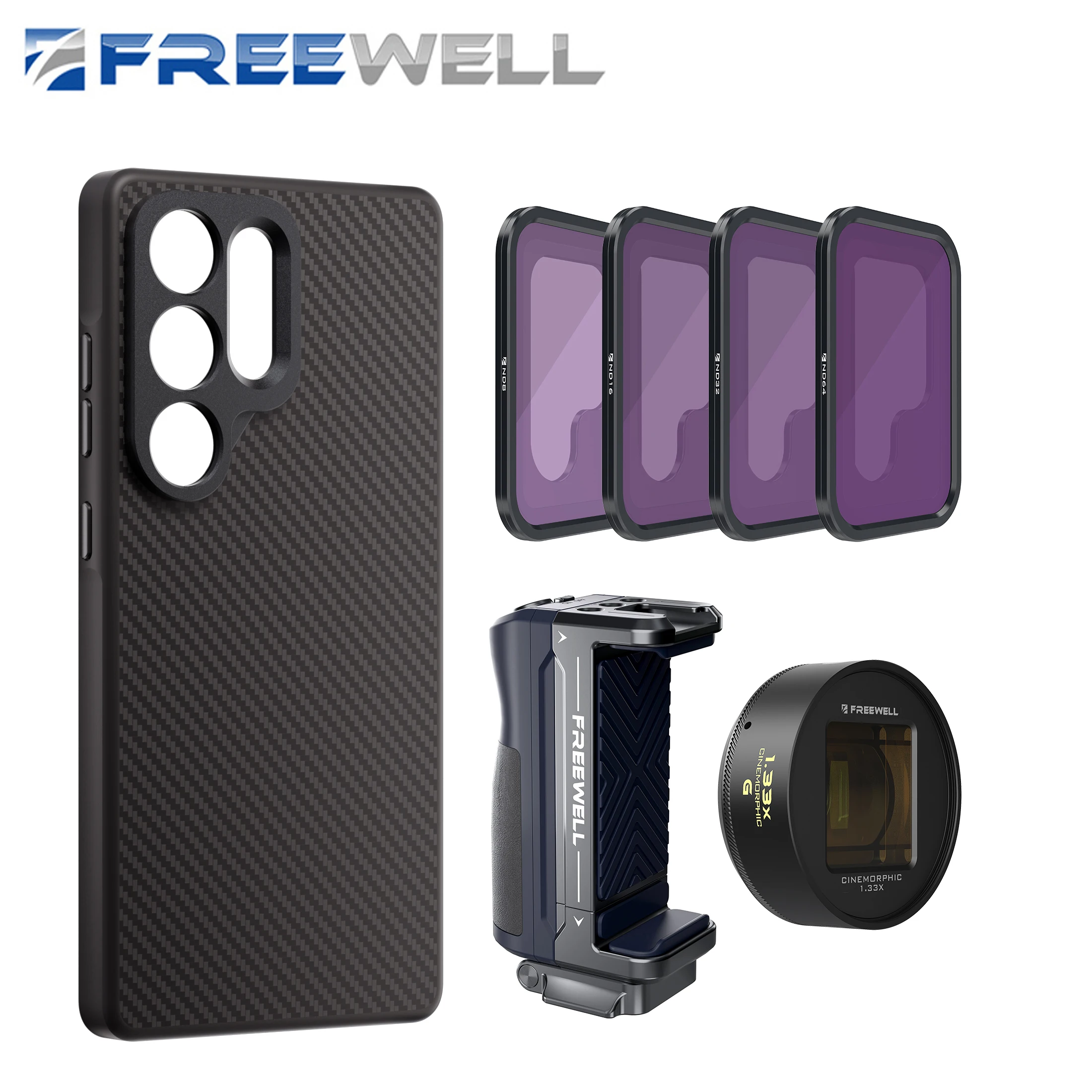 Набор для фотосъемки Freewell Filmmaker 1 33x с анаморфными линзами и фильтрами ND