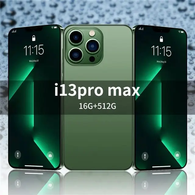 2022 New Global Version i13 Pro Max 6.7 Inch Smartphones 16GB+512G 5000mAh 5G Network Unlock Cell Phone Dual SIM Android Phone 2