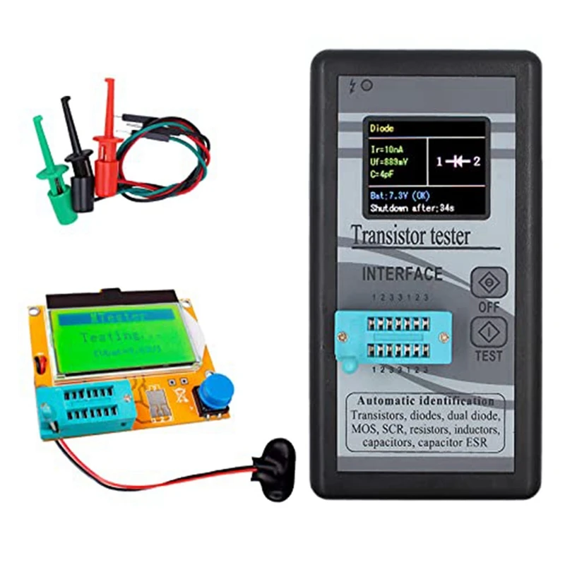 

Transistor Tester, M328 Transistor Capacitor Tester, LCR-T4 Transistor Tester For NPN PNP Transistor Triode