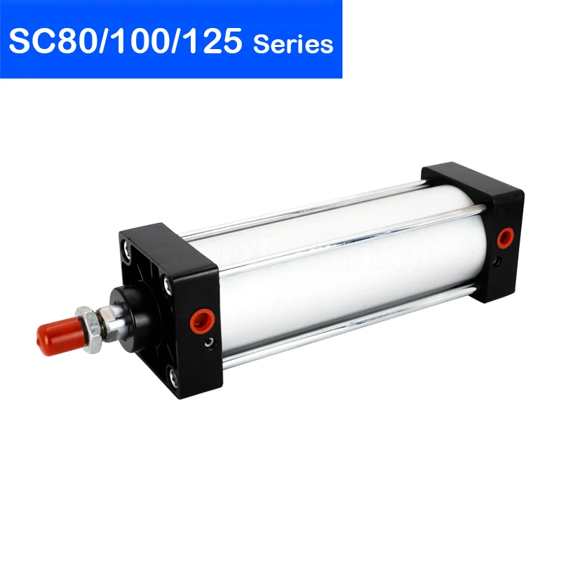 

Double Acting Pneumatic Cylinder SC 100/75/100/125/150/175/200/250/300mm Stroke Standard Air Cylinders 80/100mm Bore