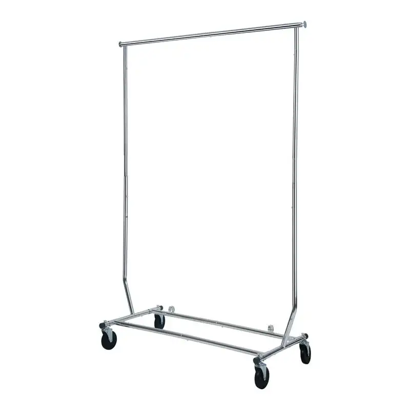 

Folding Adjustable Garment Rack, Chrome color