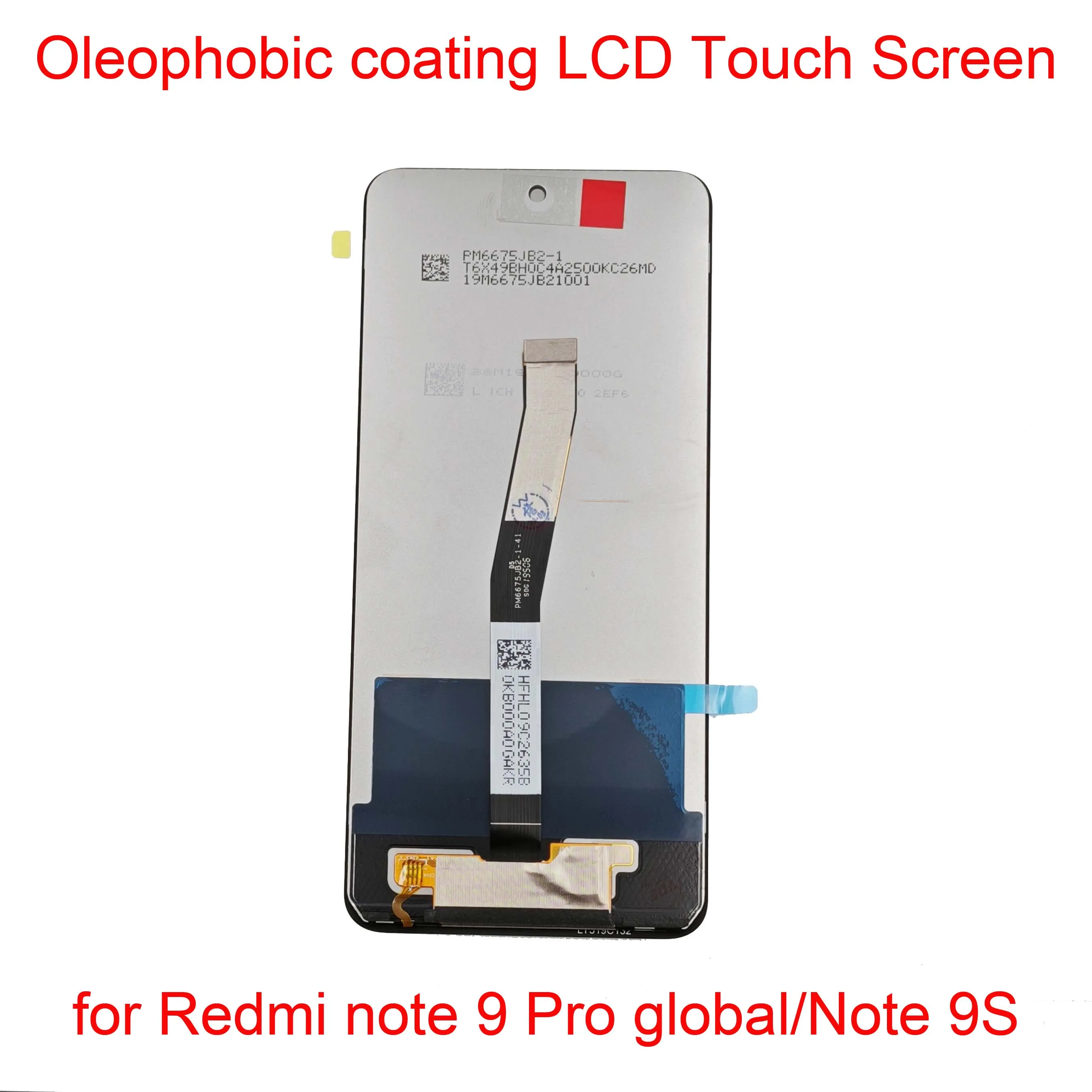 wa powłoka oleofobowa wyświetlacz LCD z ekranem dotykowym dla Xiaomi Redmi Note 9 Pro Global i 9S obsługa 10 punktów dotykowych nowość