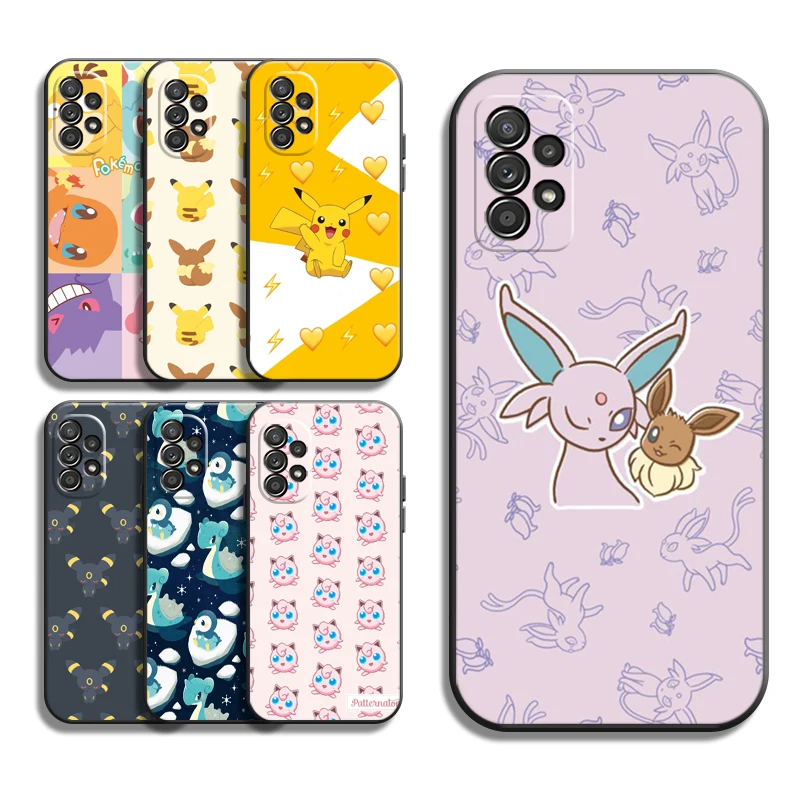 

Pokemon Pikachu Phone Cases For Samsung Galaxy S22 S20 FE S20 Lite S20 Ultra S21 S21 FE S21 Plus Ultra Funda Soft TPU