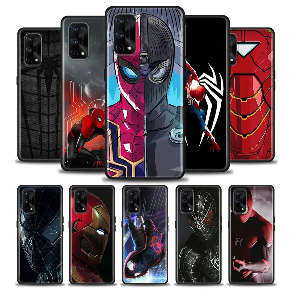 

Tony Stark Iron Man Spider Man Phone Casefor Realme XT GT GT2 5 6 7 7i 8 8i 9i 9 C17 Pro 5G SE Master Neo2 Soft Silicone Case