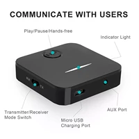 bluetooth 5 0 transmitter receiver aux 3 5mm jack rca stereo usb dongle wireless audio adapter with mic for car pc headphone