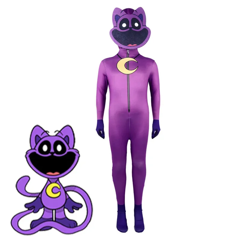 Костюм для косплея Улыбающие животные аминофиолетовый кот ловля слона медведь