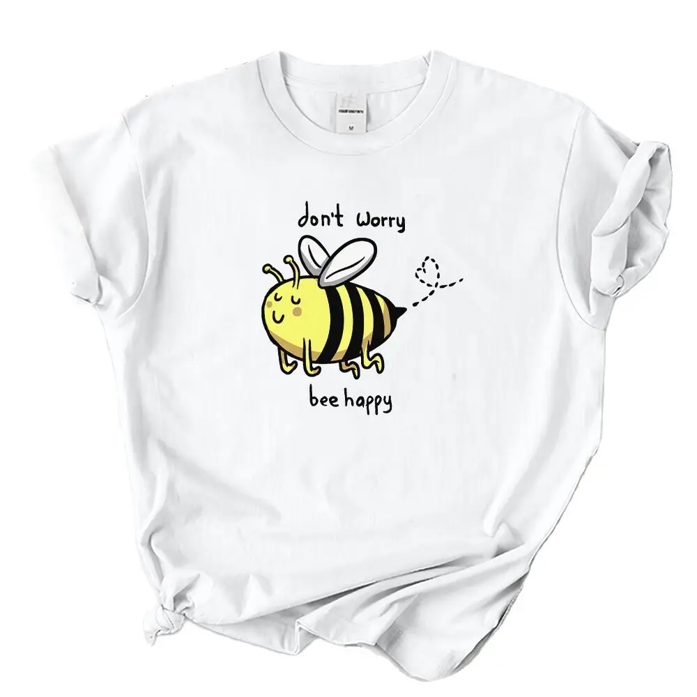 

Cartoon Bee Casual T-shirt For Women Summer Fashion Trend 3d Printing Street Girl Top 2023 New O-neck Oversized T Shirt Clothing