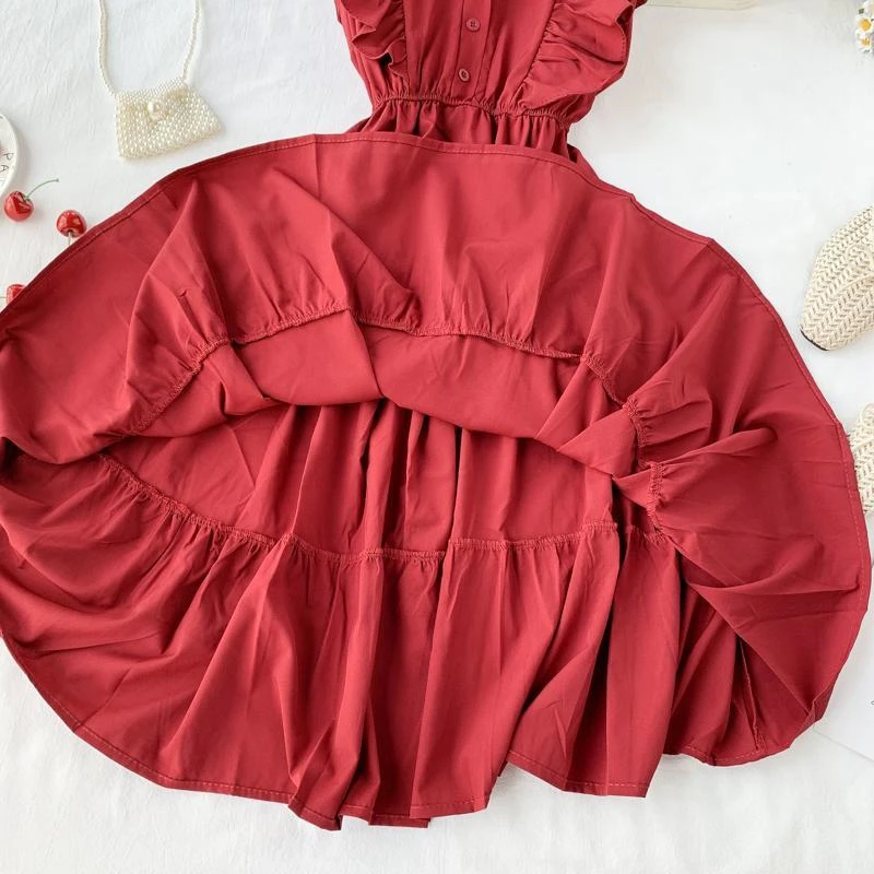 Женское платье Новинка лета 2024 модное женское без рукавов короткое Корейская