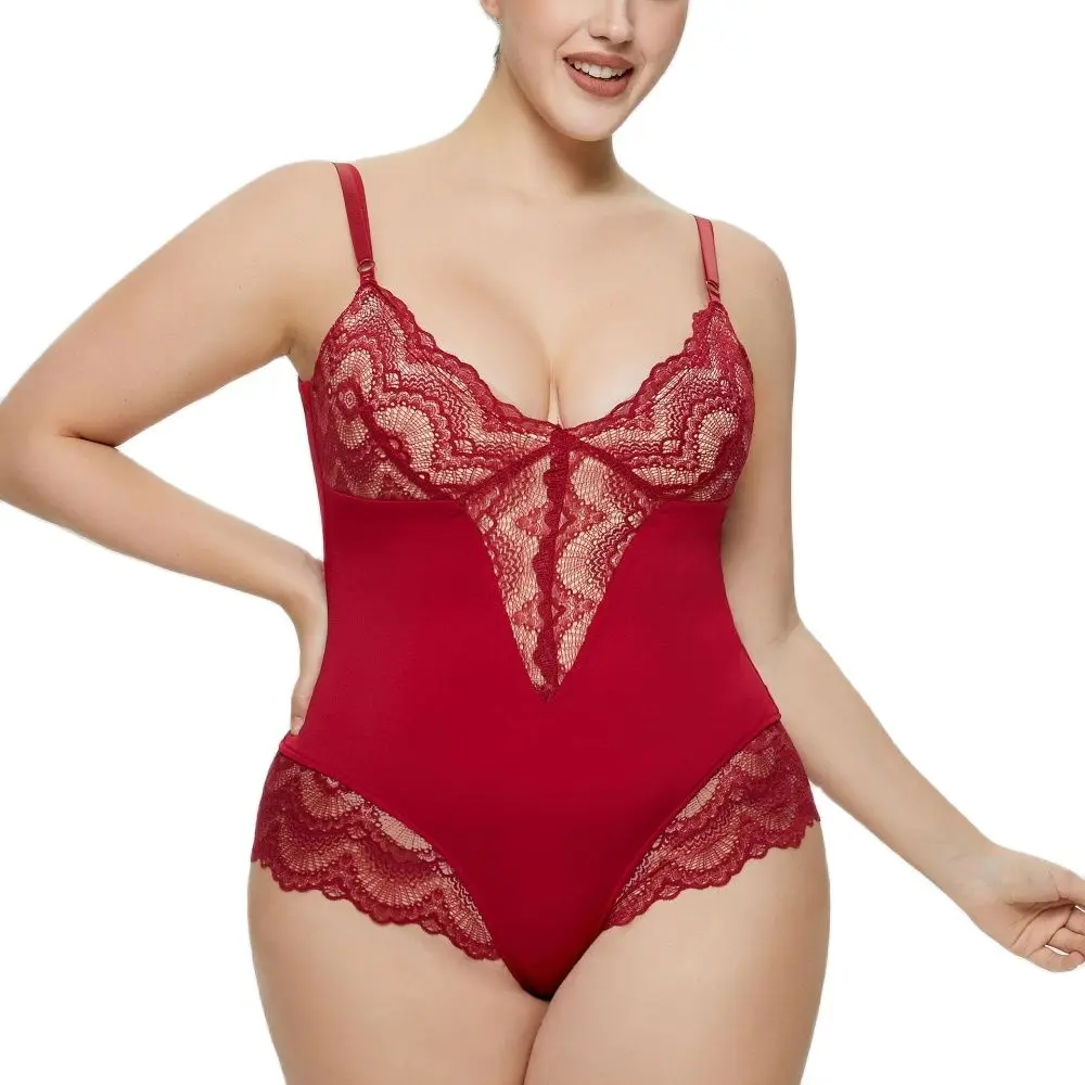 Bodysuit Shapewear Women Lace Sexy Corset Slimming Body Shaper Waist Trainer Fajas Colombian Reducing Shapers Female Underwear