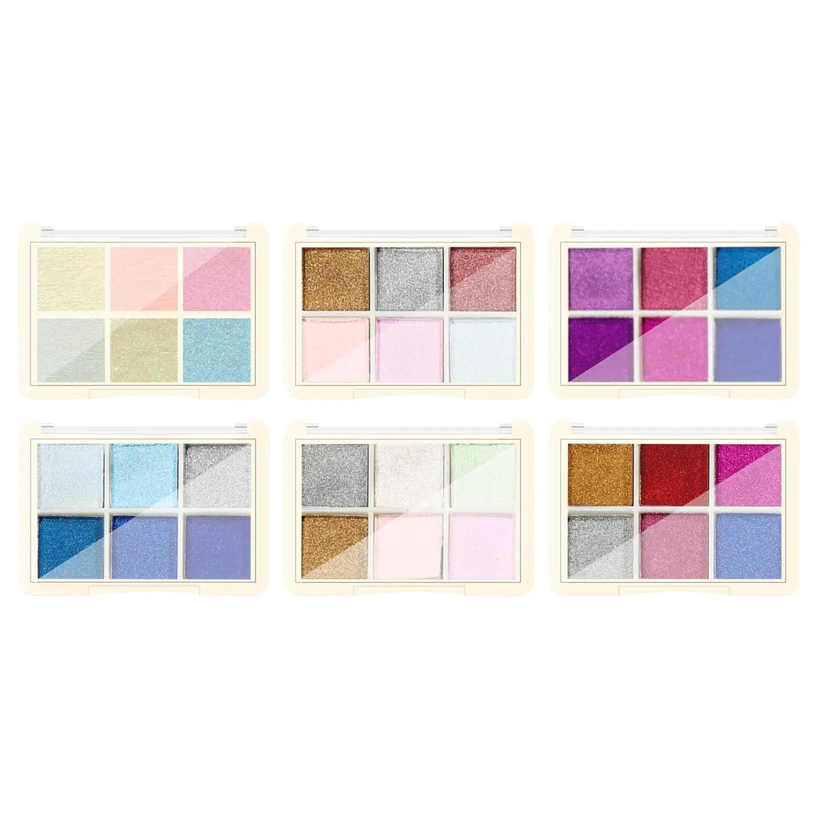 

6 Colors Nail Powder Polish Pigment Holo for Salon Art Decoration Holographic Nail Glitter
