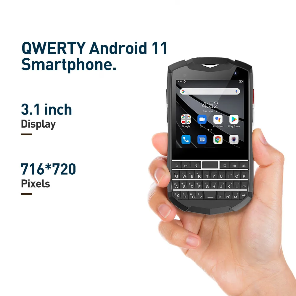 Unihertz титановый Карманный Маленький QWERTY смартфон Android 11 6 ГБ 128 Гб 3 1 дюйма две