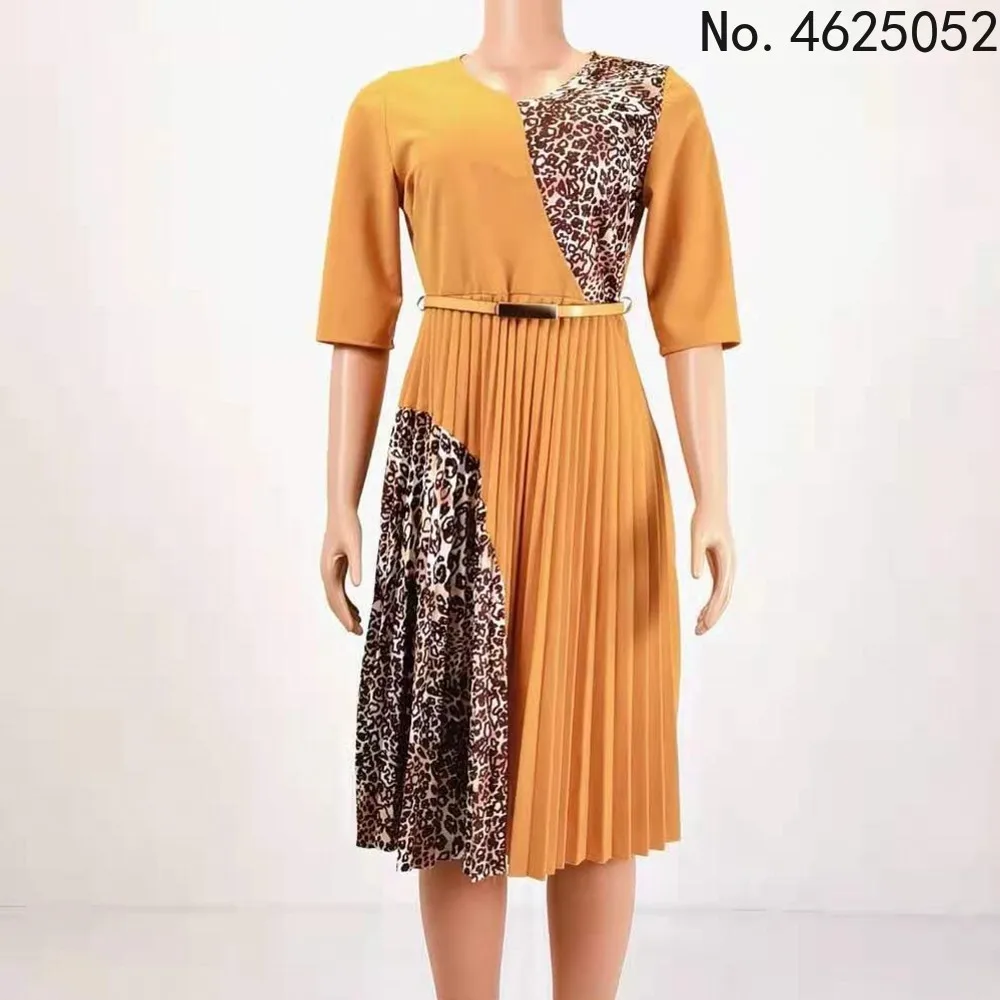 

African Dresses For Women Dashiki Elegant Clothing 2021 Ankara Print Kaftan Office Lady Dress Bohemian Robe Boubou Africain
