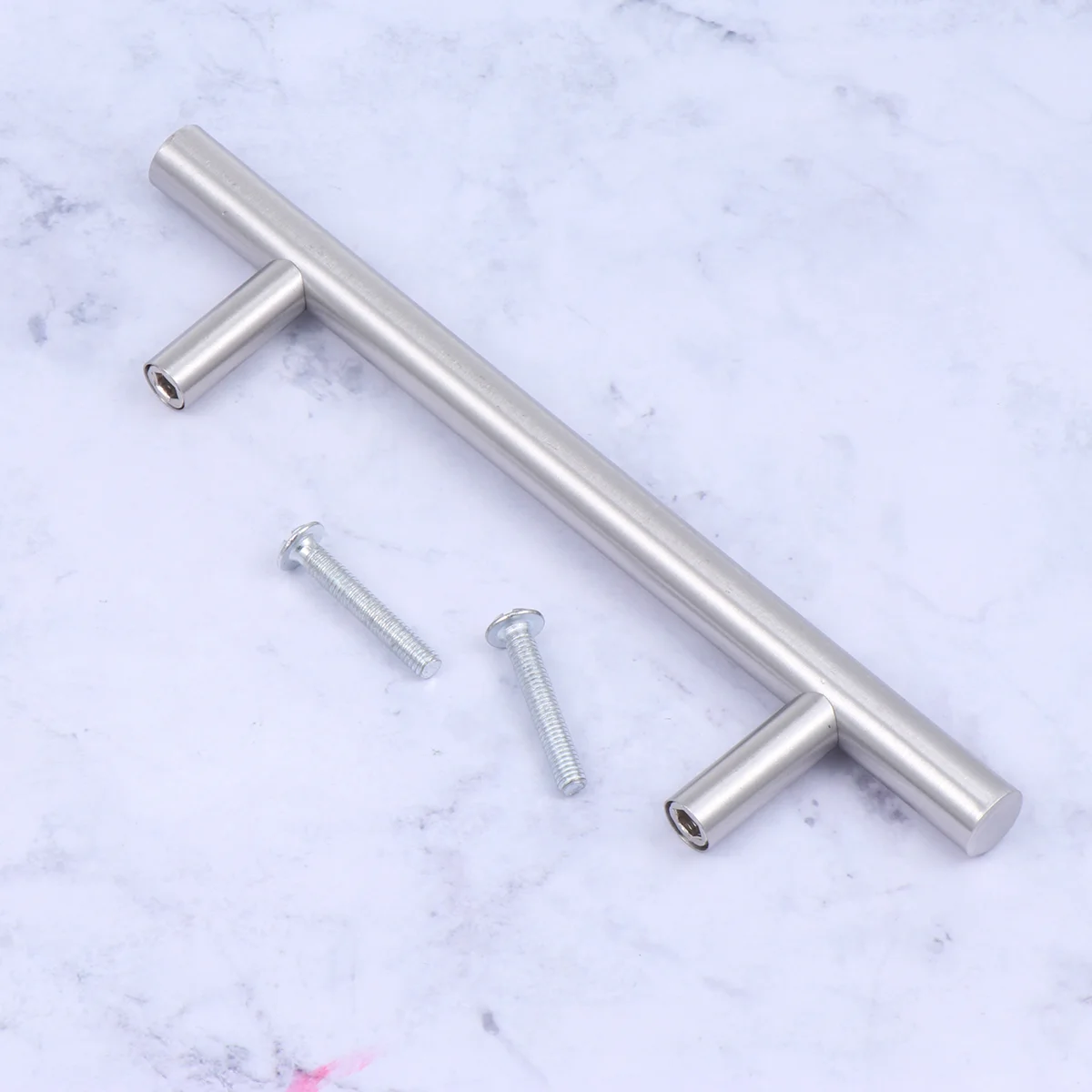 

Cabinet Handles Drawer Kitchen Stainless Steel Black Center Matte Knobs Eurocupboard T Bar Brushed Nickeldresser Ravinte Door